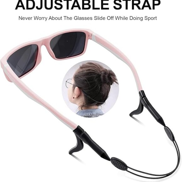 Kids Polarized Sunglasses TPEE Unbreakable Frame Sport baseball Softball Travel - Picture 5 of 7